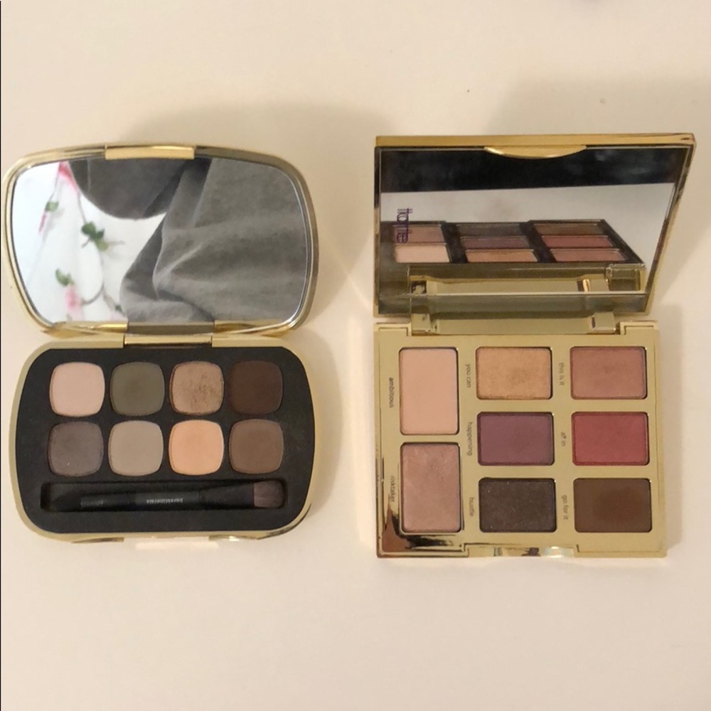 Tarte and Bareminerals eyeshadow palette